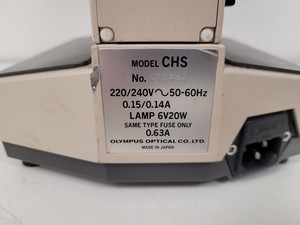 Thumbnail image of Olympus CH-2 CHS Microscope with 4 x Objectives SPlan A4 FLU Lab