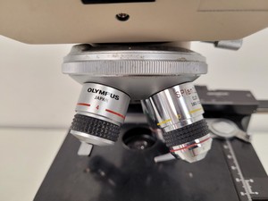 Thumbnail image of Olympus CH-2 CHS Microscope with 4 x Objectives SPlan A4 FLU Lab