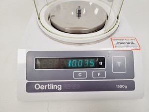 Thumbnail image of Oertling Laboratory Precision Balance Scales    Model RB153 Lab