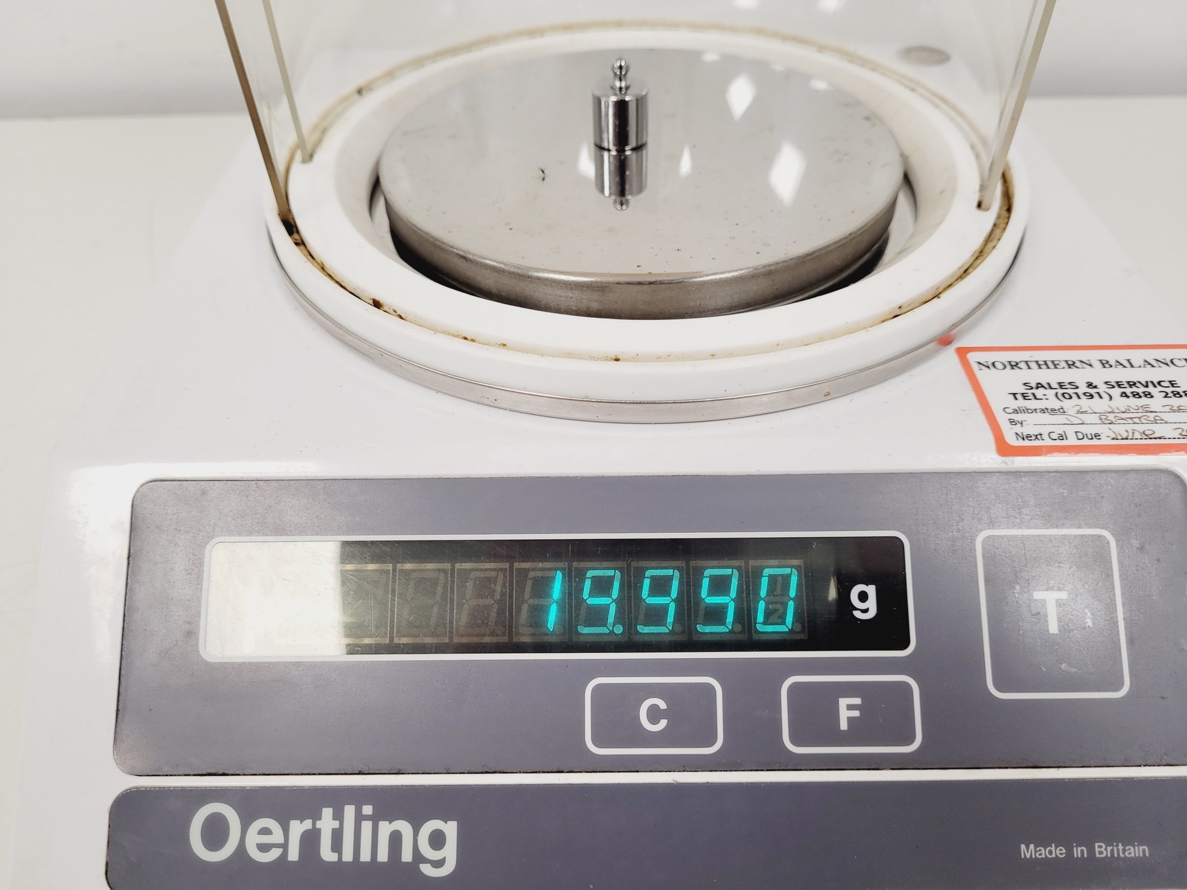 Image of Oertling Laboratory Precision Scales Balance Model RB153 Lab