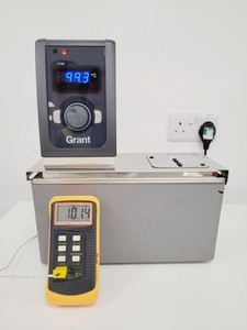 Thumbnail image of Grant T100 Thermostatic Water Bath Stirrer Heater Lab