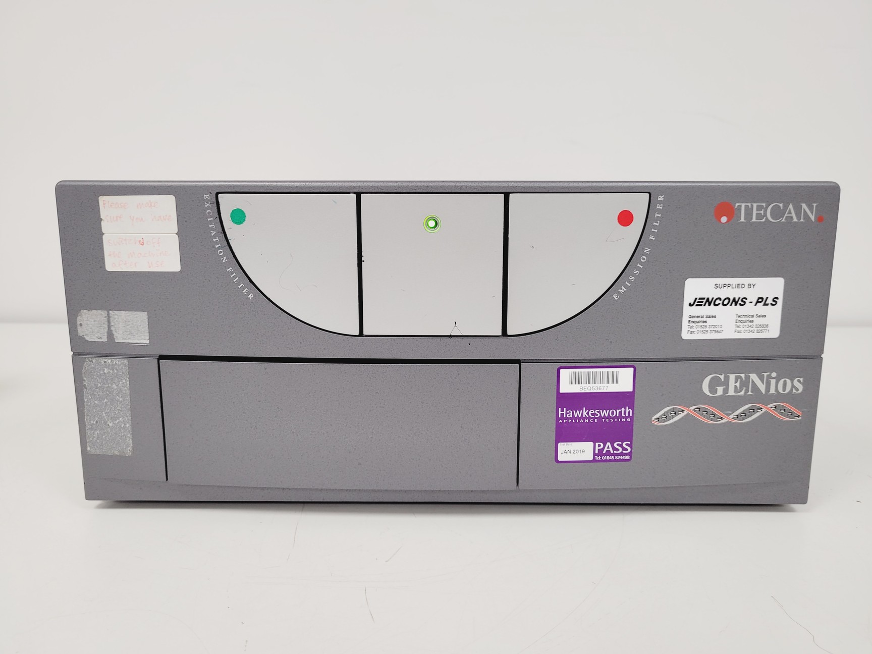 Tecan Genios Spectra Fluor Plus Absorbance Luminescence Microplate