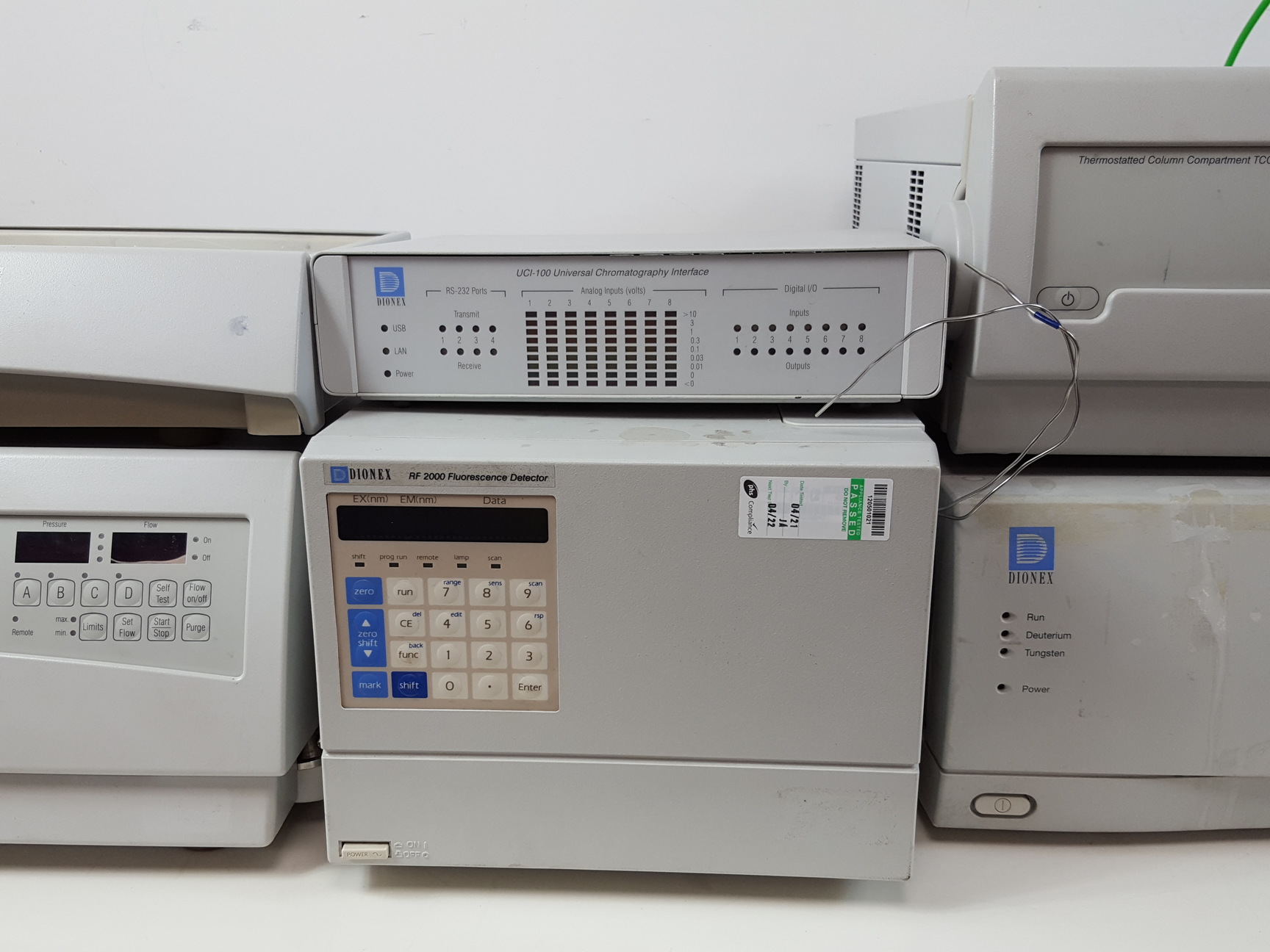 Image of Dionex HPLC System - UCI-100, PDA-100, RF 2000, TCC-100, P680A LPG-4  Lab