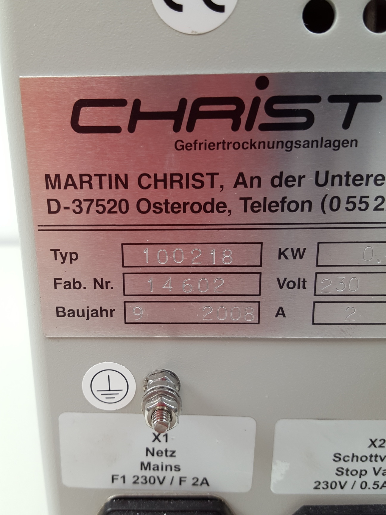 Image of Christ RVC 2-18 Mini Benchtop Laboratory Concentrator Type: 100218 & 2C Pump Lab