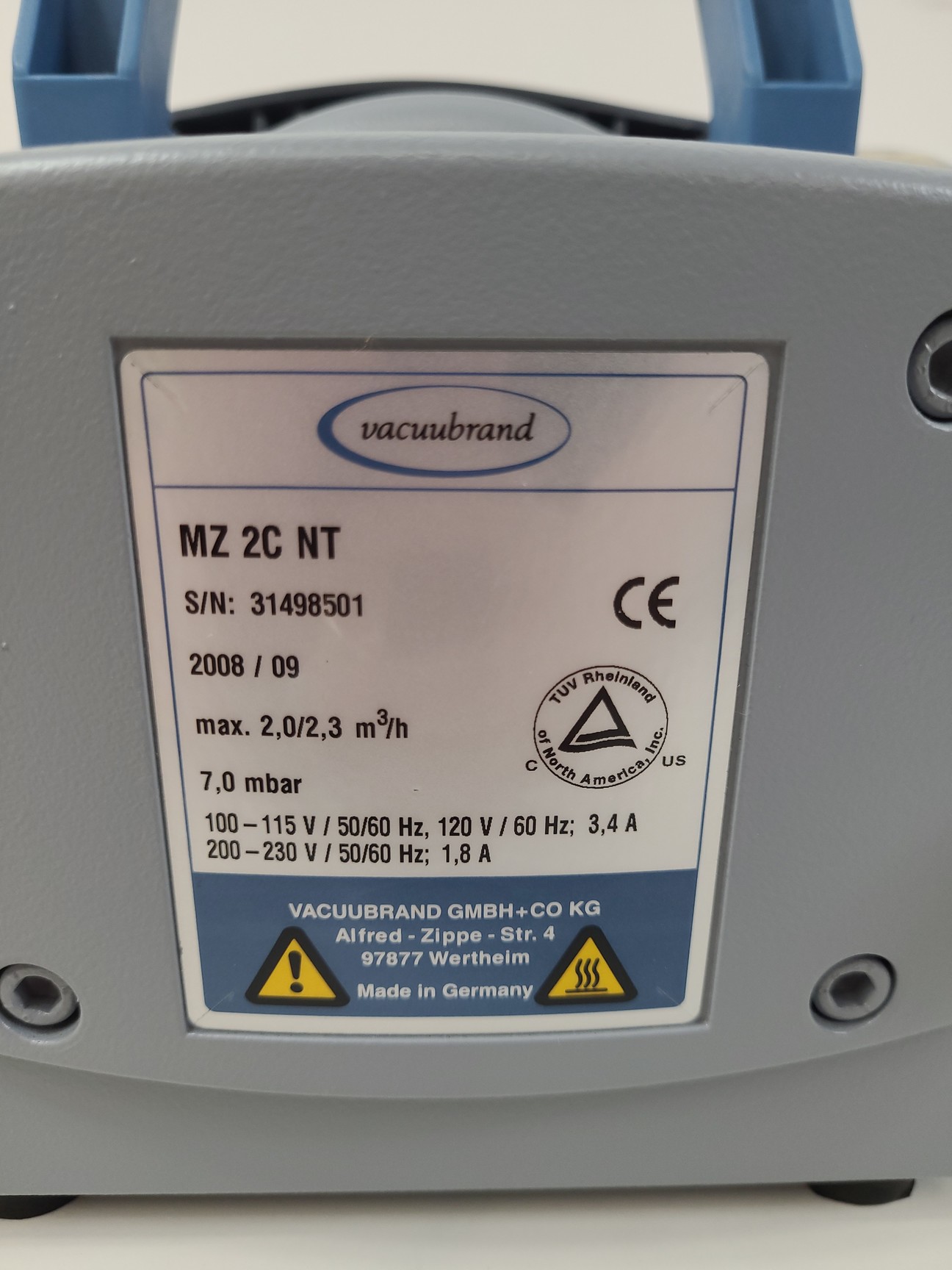 Image of Christ RVC 2-18 Mini Benchtop Laboratory Concentrator Type: 100218 & 2C Pump Lab