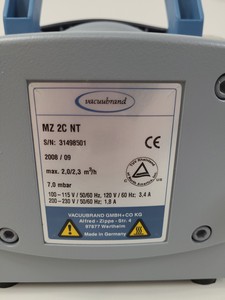 Thumbnail image of Christ RVC 2-18 Mini Benchtop Laboratory Concentrator Type: 100218 & 2C Pump Lab