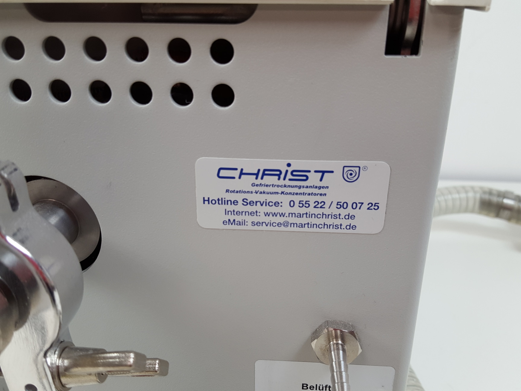 Image of Christ RVC 2-18 Mini Benchtop Laboratory Concentrator Type: 100218 & 2C Pump Lab