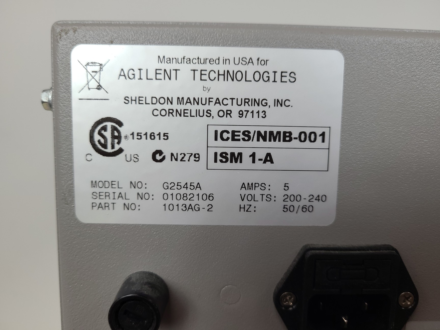 Image of Sheldon Manufacturing Shel Lab Agilent Hybridization Oven Model: G2545A Lab