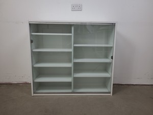 Thumbnail image of 4x  Square Laboratory Cabinets with Glass Sliding Doors Lab