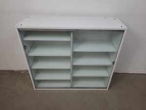 Thumbnail image of 4x  Square Laboratory Cabinets with Glass Sliding Doors Lab
