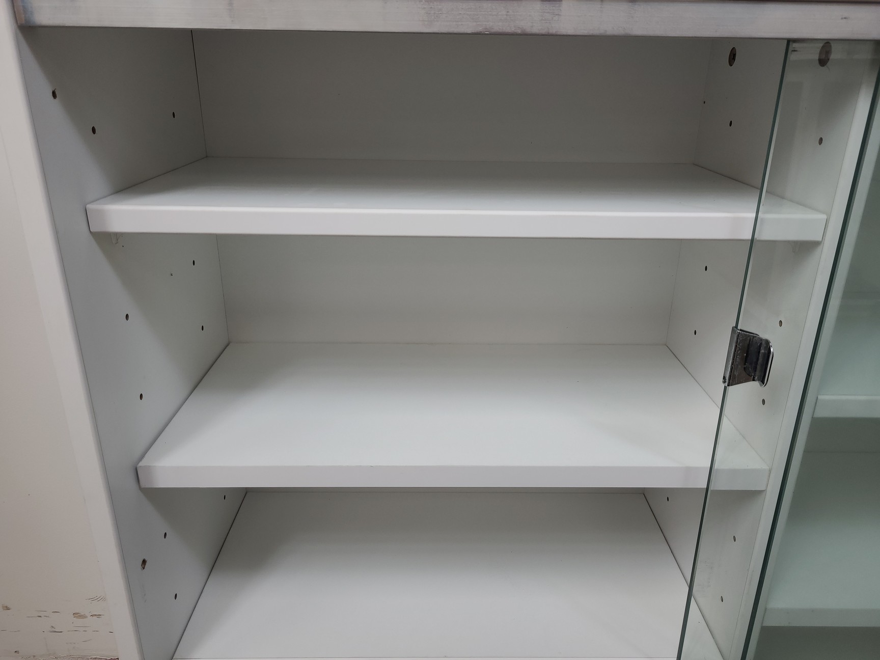Image of 4x  Square Laboratory Cabinets with Glass Sliding Doors Lab