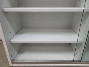 Thumbnail image of 4x  Square Laboratory Cabinets with Glass Sliding Doors Lab