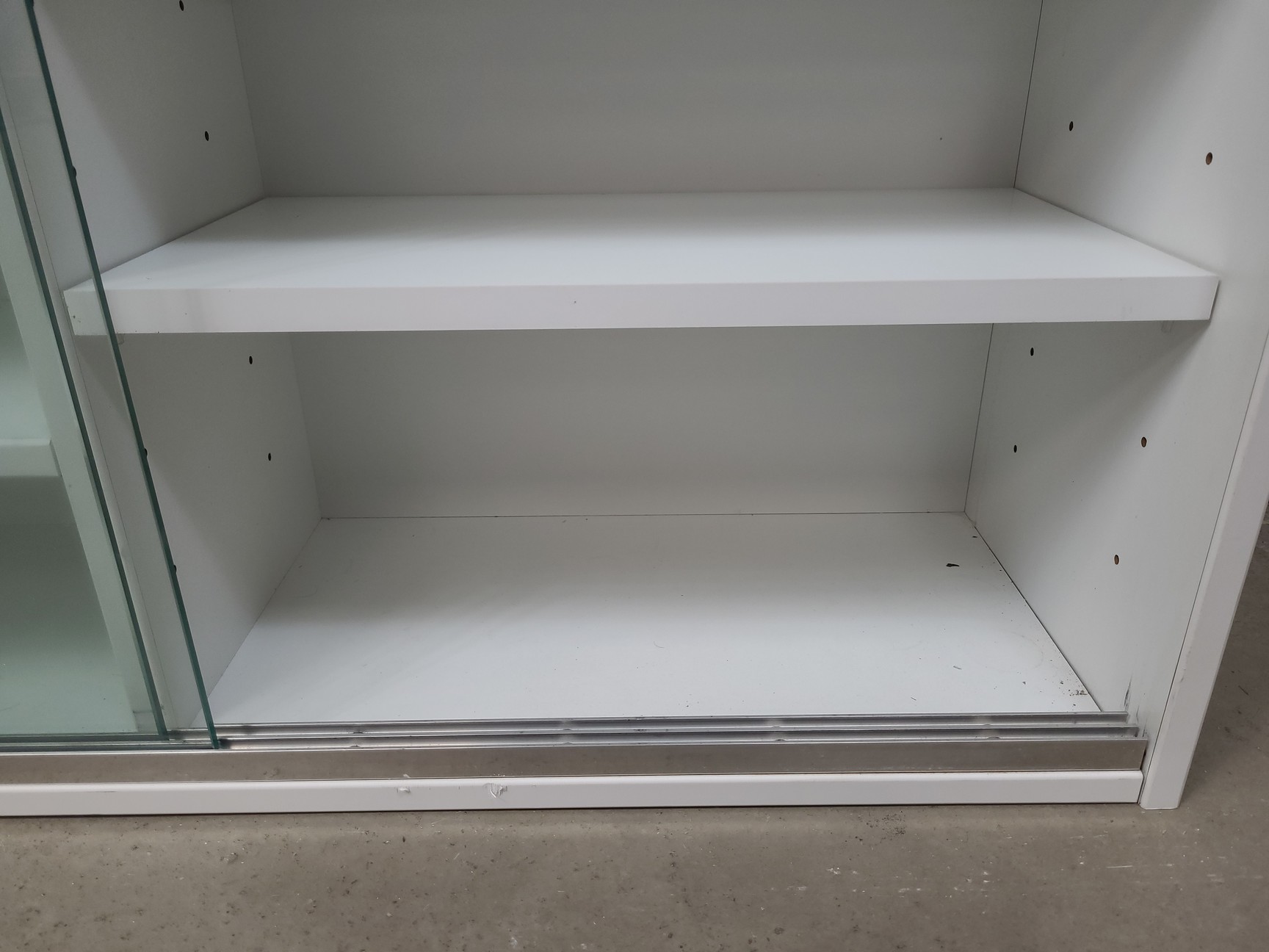 Image of 4x  Square Laboratory Cabinets with Glass Sliding Doors Lab