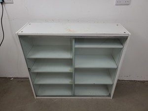 Thumbnail image of 4x  Square Laboratory Cabinets with Glass Sliding Doors Lab