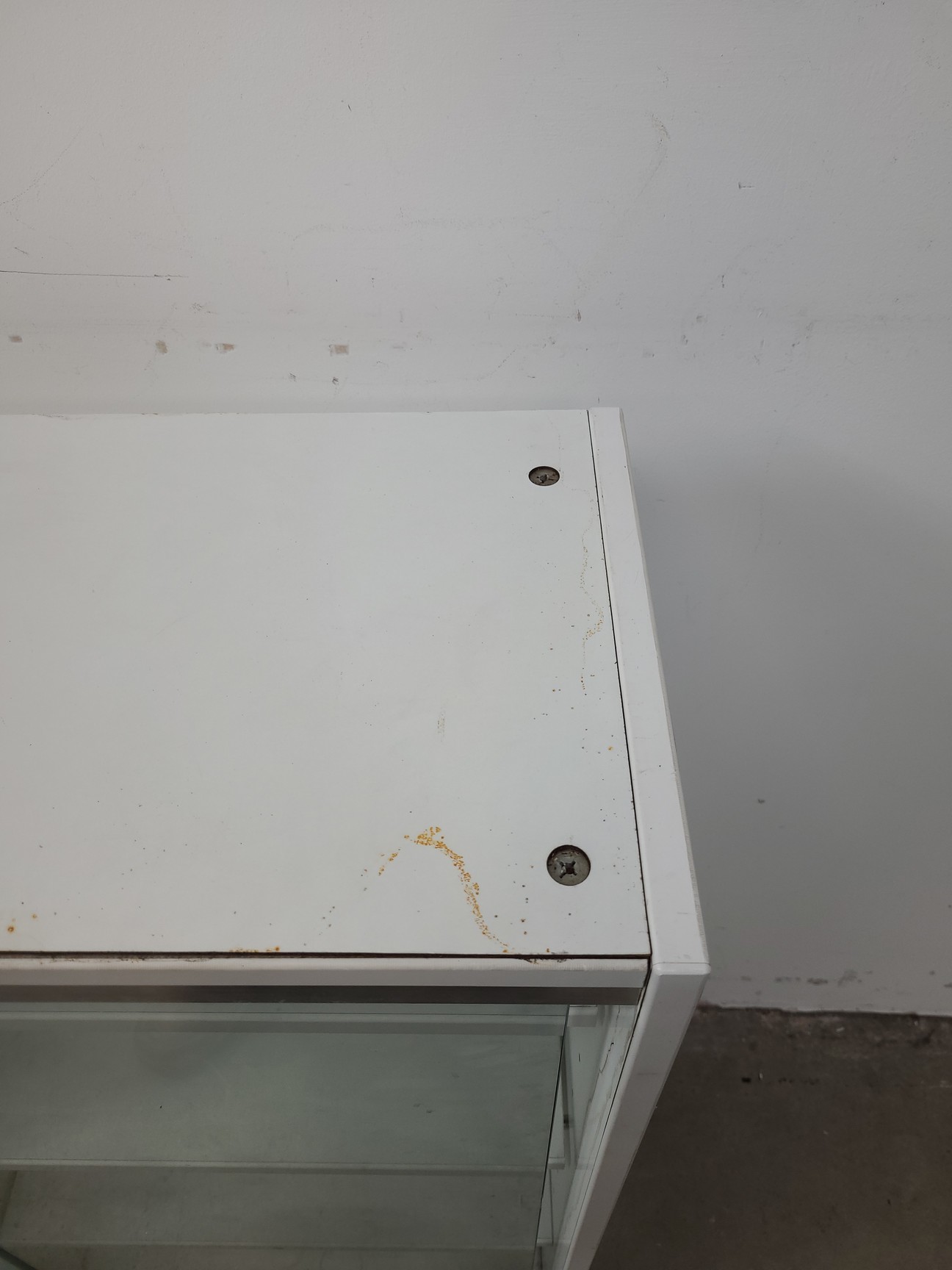 Image of 4x  Square Laboratory Cabinets with Glass Sliding Doors Lab