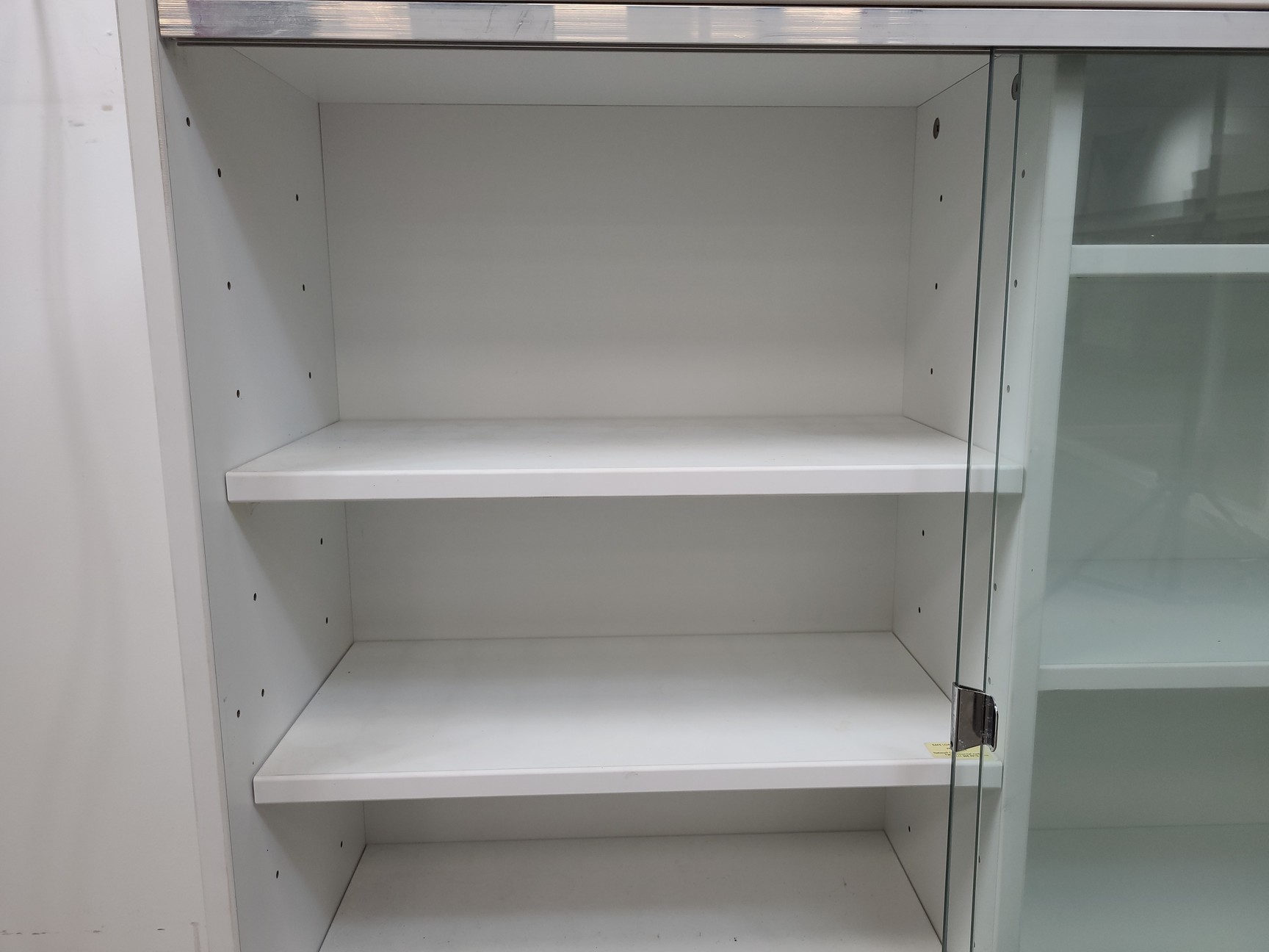 Image of 4x  Square Laboratory Cabinets with Glass Sliding Doors Lab