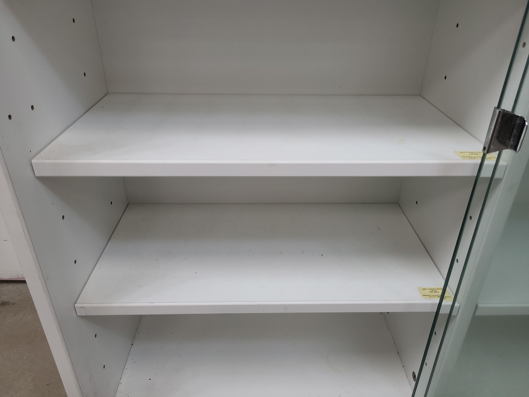 Image of 4x  Square Laboratory Cabinets with Glass Sliding Doors Lab
