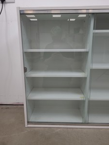 Thumbnail image of 4x  Square Laboratory Cabinets with Glass Sliding Doors Lab