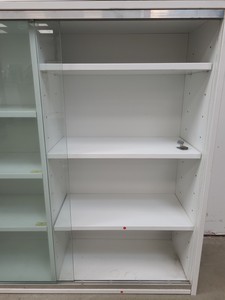 Thumbnail image of 4x  Square Laboratory Cabinets with Glass Sliding Doors Lab
