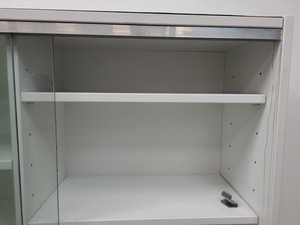 Thumbnail image of 4x  Square Laboratory Cabinets with Glass Sliding Doors Lab