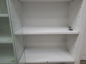 Thumbnail image of 4x  Square Laboratory Cabinets with Glass Sliding Doors Lab
