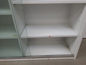Thumbnail image of 4x  Square Laboratory Cabinets with Glass Sliding Doors Lab