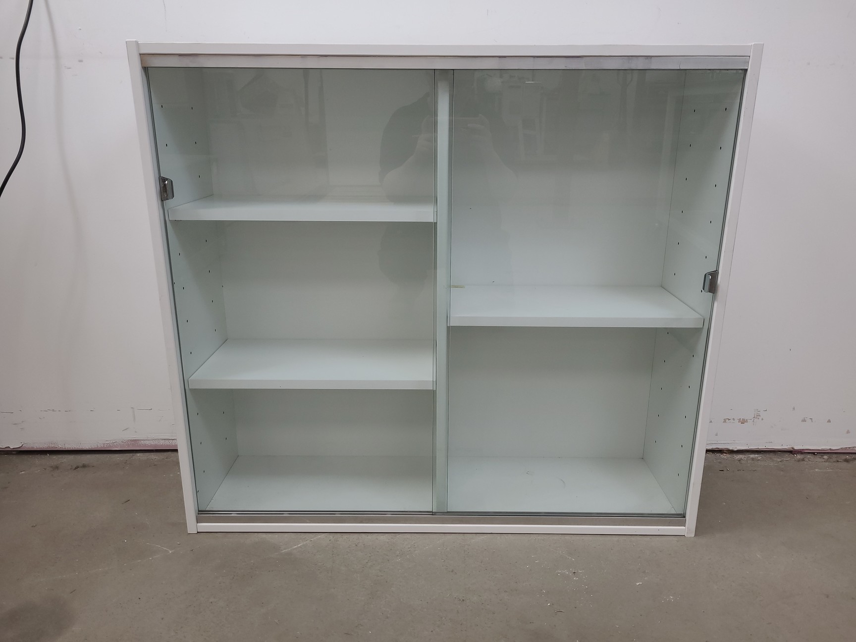Image of 4x  Square Laboratory Cabinets with Glass Sliding Doors Lab