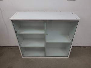 Thumbnail image of 4x  Square Laboratory Cabinets with Glass Sliding Doors Lab