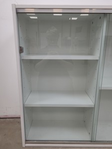 Thumbnail image of 4x  Square Laboratory Cabinets with Glass Sliding Doors Lab