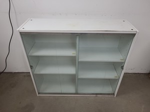 Thumbnail image of 4x  Square Laboratory Cabinets with Glass Sliding Doors Lab