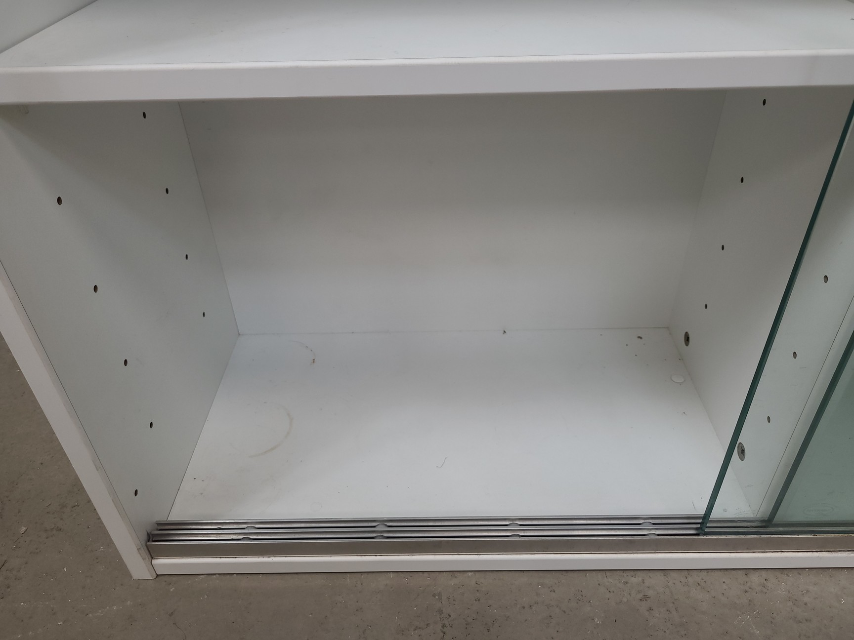 Image of 4x  Square Laboratory Cabinets with Glass Sliding Doors Lab