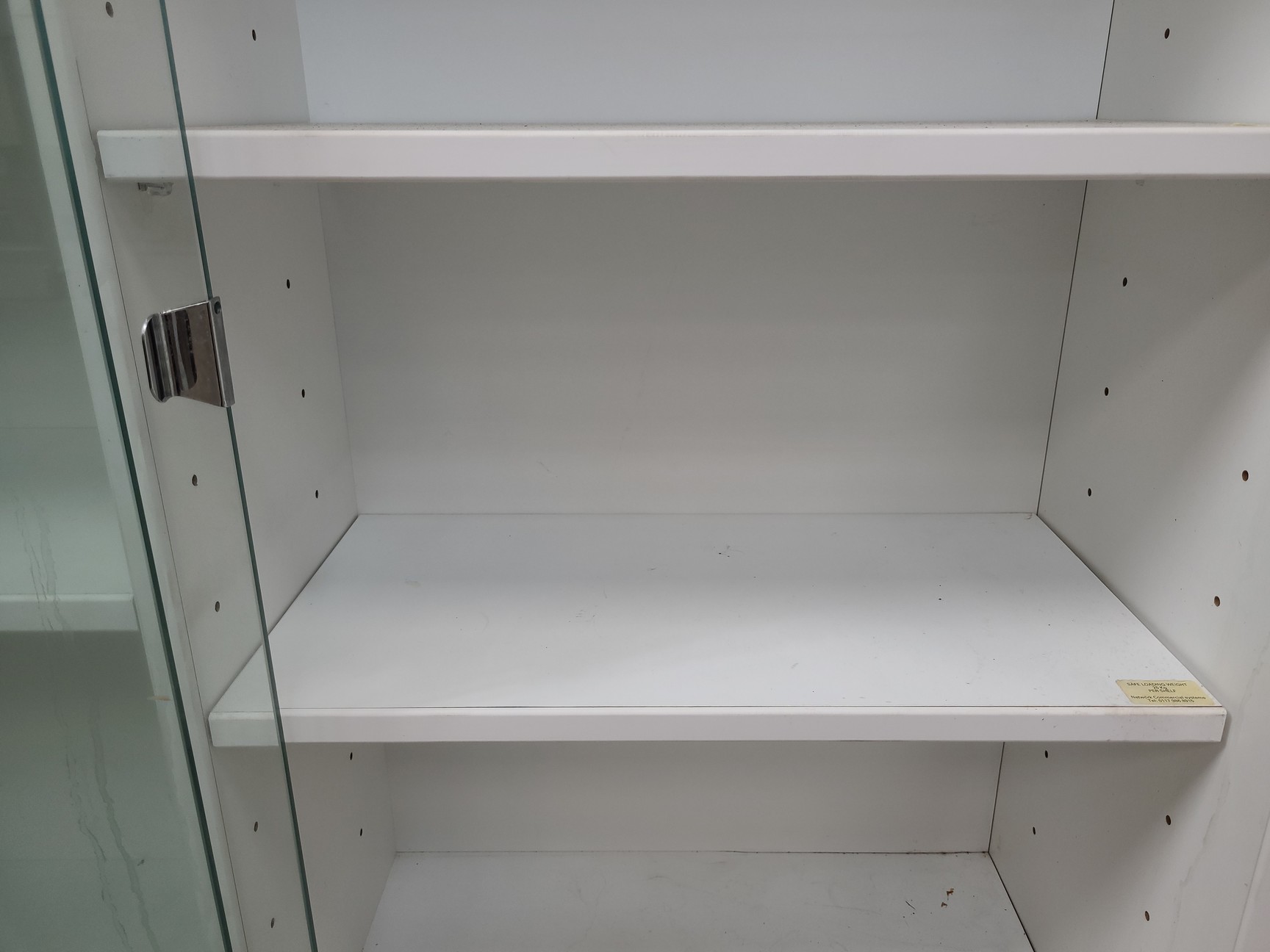 Image of 4x  Square Laboratory Cabinets with Glass Sliding Doors Lab