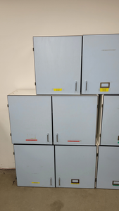 Thumbnail image of 8 x Wall Mounted Double Door Laboratory Cupboards  L 100cm x W 34cm x H 60cm Lab