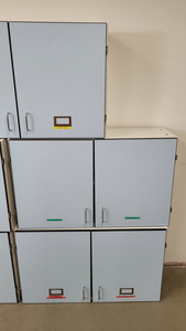 Thumbnail image of 8 x Wall Mounted Double Door Laboratory Cupboards  L 100cm x W 34cm x H 60cm Lab