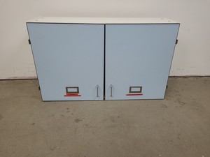 Thumbnail image of 8 x Wall Mounted Double Door Laboratory Cupboards  L 100cm x W 34cm x H 60cm Lab