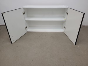 Thumbnail image of 8 x Wall Mounted Double Door Laboratory Cupboards  L 100cm x W 34cm x H 60cm Lab