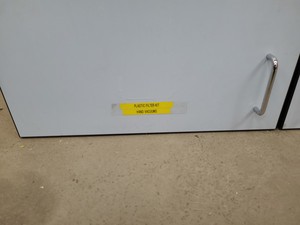 Thumbnail image of 8 x Wall Mounted Double Door Laboratory Cupboards  L 100cm x W 34cm x H 60cm Lab