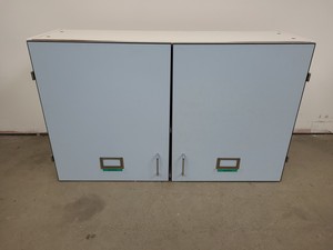 Thumbnail image of 8 x Wall Mounted Double Door Laboratory Cupboards  L 100cm x W 34cm x H 60cm Lab