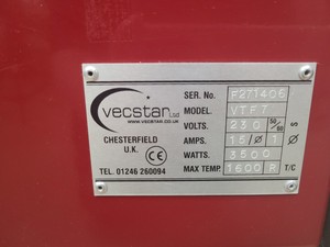 Thumbnail image of Vecstar Tube Furnace  Model: VTF7 Lab