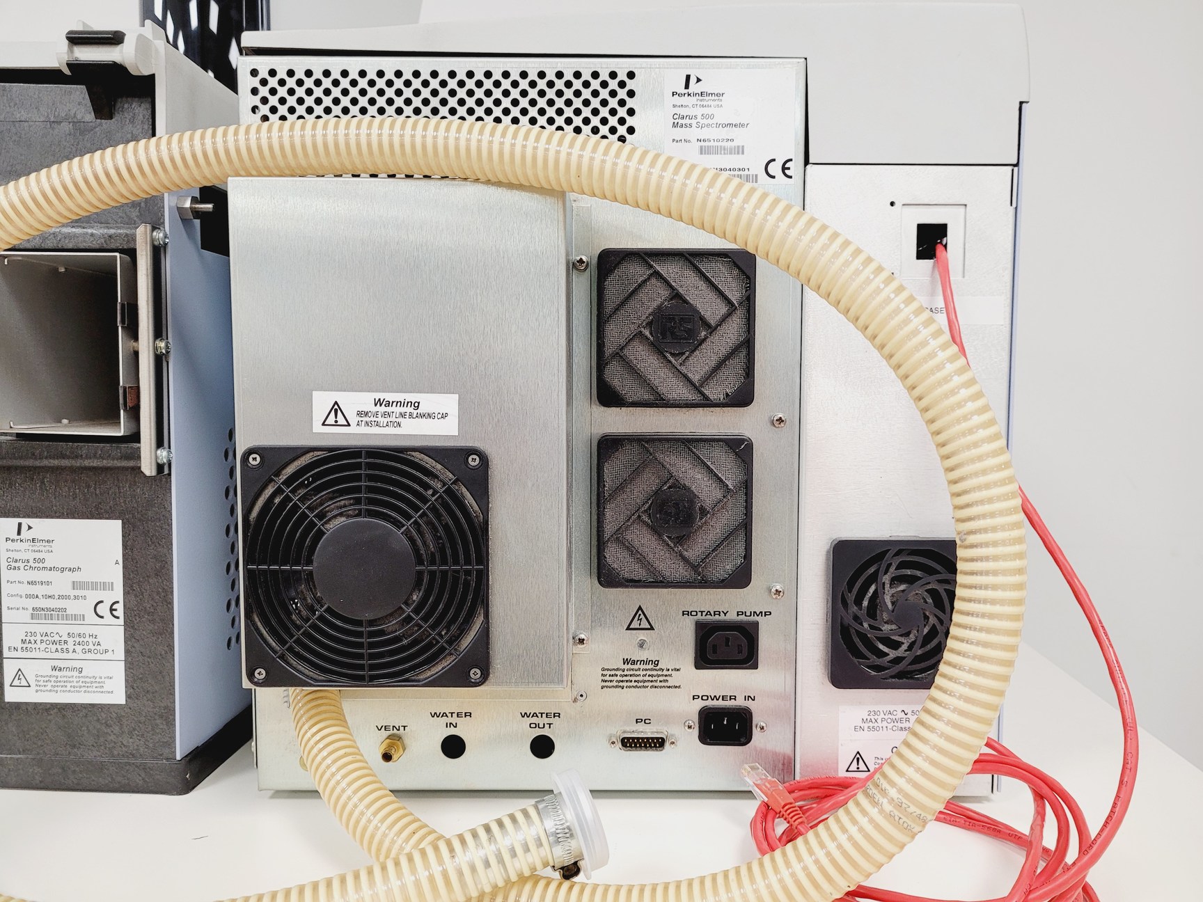 Image of Perkin Elmer Clarus 500 MS-GC Mass Spectrometer Gas Chromatograph System Faulty