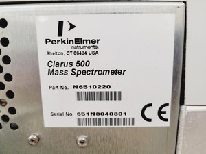 Thumbnail image of Perkin Elmer Clarus 500 MS-GC Mass Spectrometer Gas Chromatograph System Faulty
