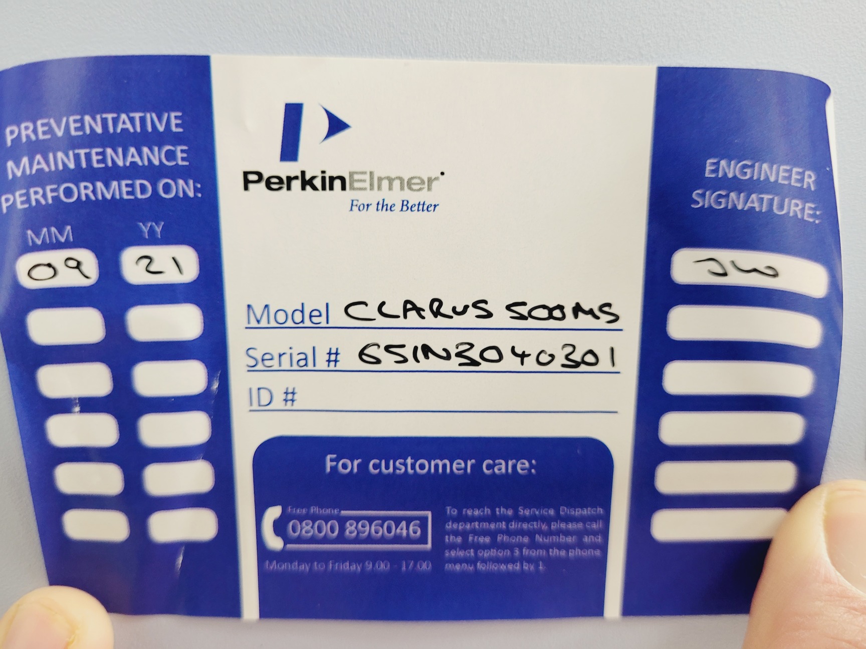 Image of Perkin Elmer Clarus 500 MS-GC Mass Spectrometer Gas Chromatograph System Faulty