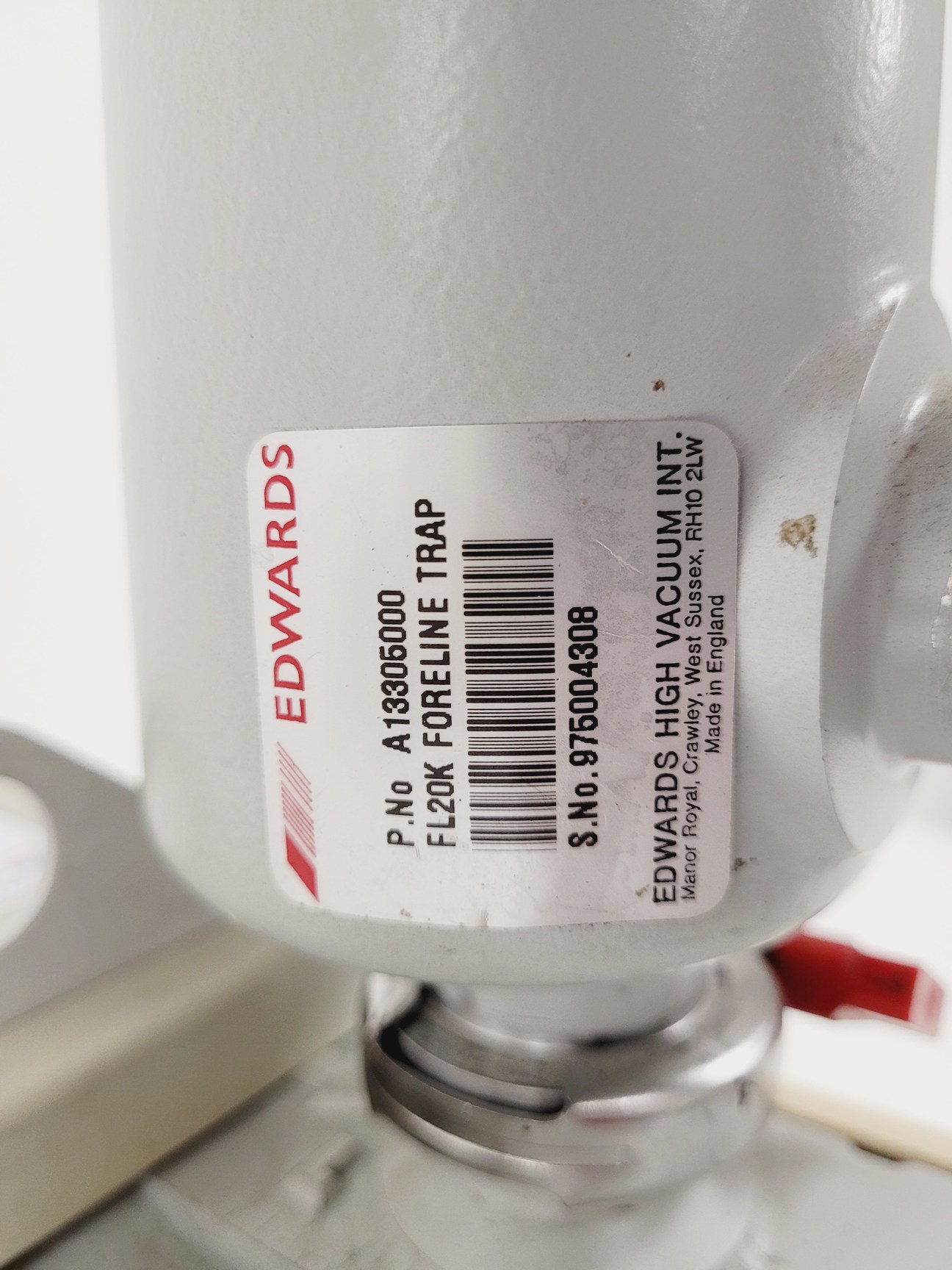 Image of Edwards RV8 Rotary Vane Vacuum Pump & FL20K Foreline Trap Lab