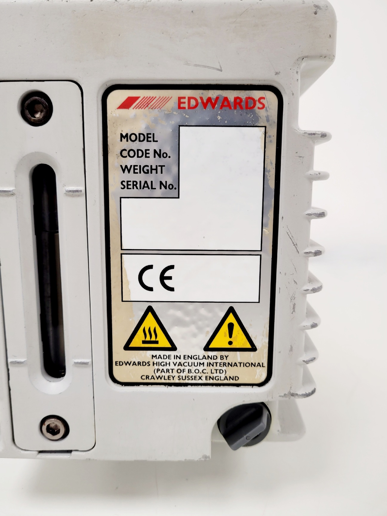 Image of Edwards RV8 Rotary Vane Vacuum Pump & FL20K Foreline Trap Lab