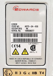 Thumbnail image of Edwards 28 E2M28 Rotary Vane Vacuum Pump Lab