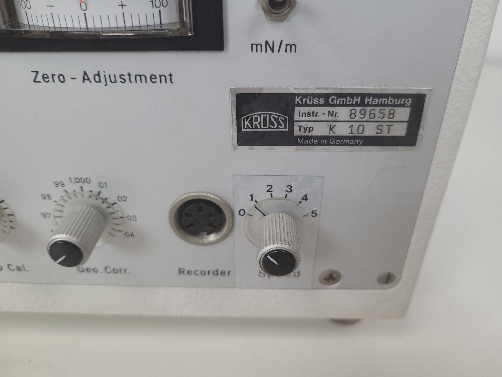 Image of Kruss Digital Tensiometer  Model: K 10 ST Lab