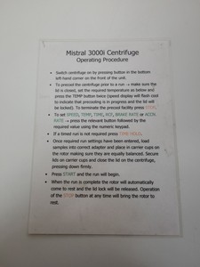 Thumbnail image of Sanyo MSE Mistral 3000i Refrigerated Benchtop Centrifuge Lab