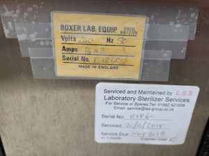 Thumbnail image of Boxer Autoclave Lab Spares/Repairs