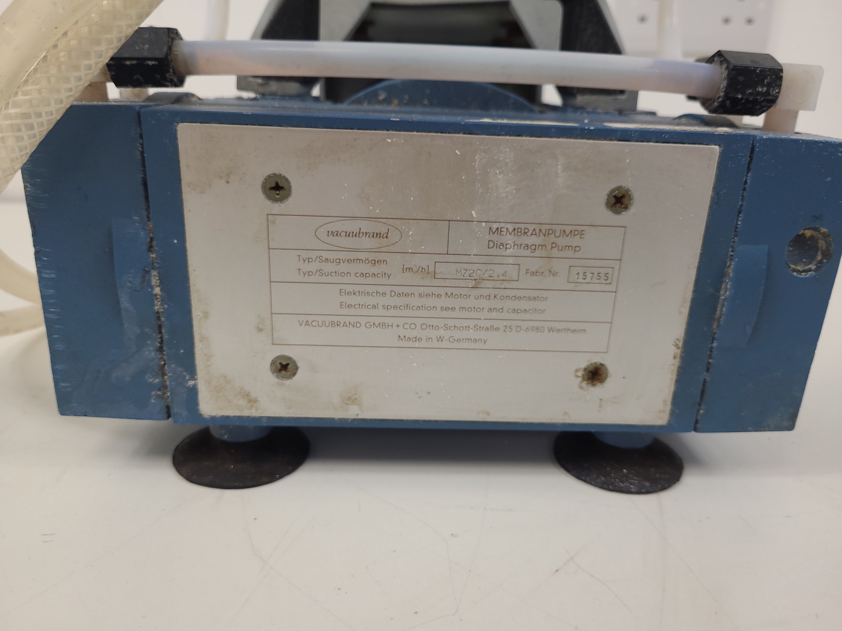 Image of Vacuubrand MZ2C/2,4 Diaphragm Pump with Tanks Lab Spares/Repairs