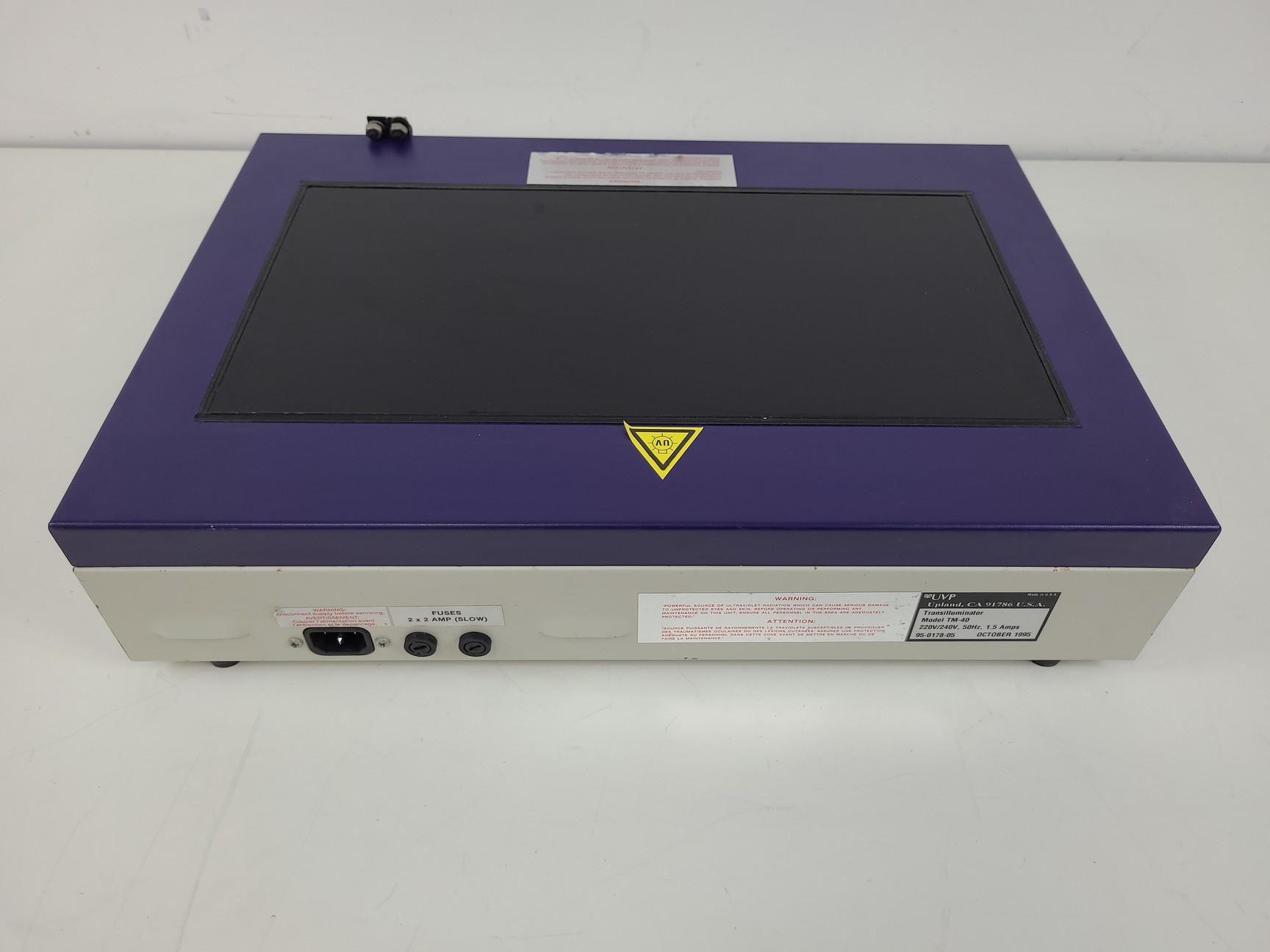 Image of UVP Dual-Intensity Transilluminator  Model: TM-40 Lab